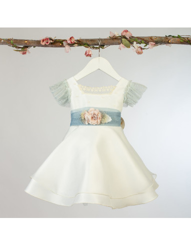 Vestido ceremonia de tul infantil 
