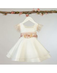 Vestido ceremonia de tul infantil  2