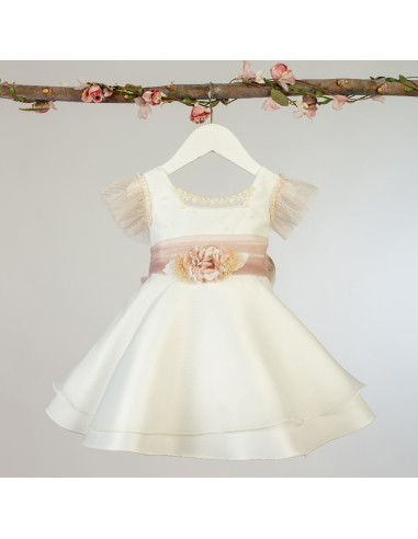 Vestido ceremonia de tul infantil 