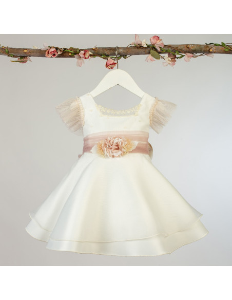 Vestido ceremonia de tul infantil 