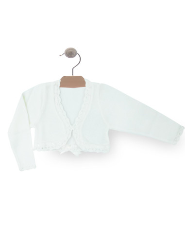 Chaqueta de perlé infantil 