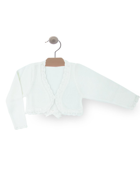 Chaqueta de perlé infantil 