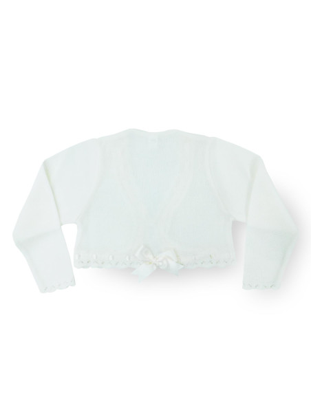 Chaqueta de perlé infantil 