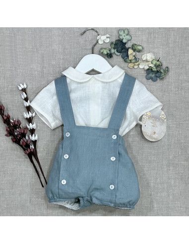 Conjunto rana de lino ceremonia 