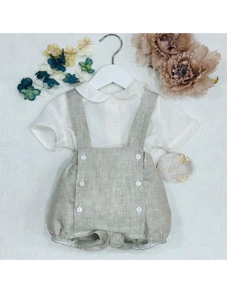 Conjunto rana de lino ceremonia 