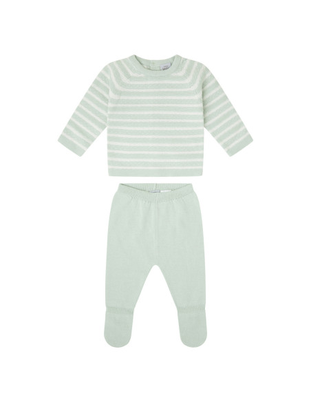 Conjunto punto rayas para bebé 