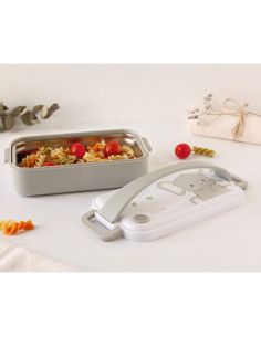 Caja almuerzo inoxidable elefante bebé  2