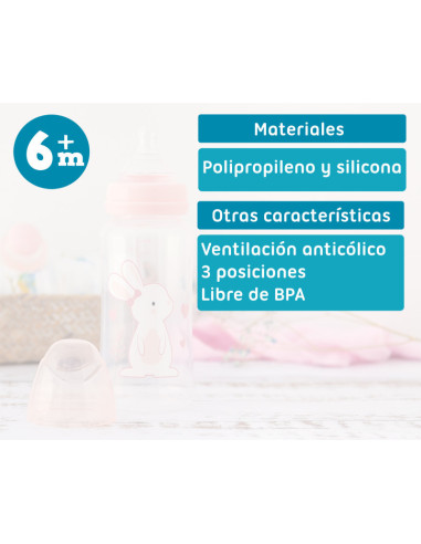 Biberón conejo bebé 