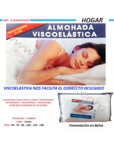 Almohada viscoelástica almoviscol 