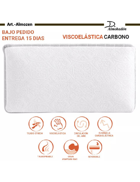 Almohada viscoelástica y carbono zen 
