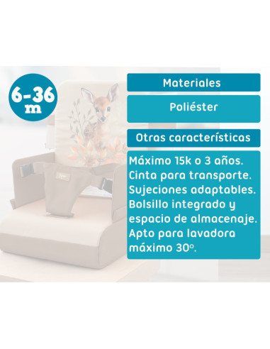 Trona ciervo maleta 