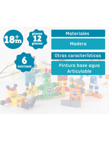Robot madera bebé 