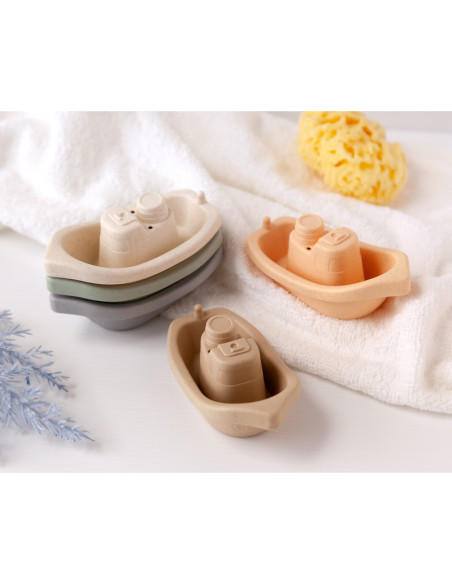 Set baño barquitos bebé 