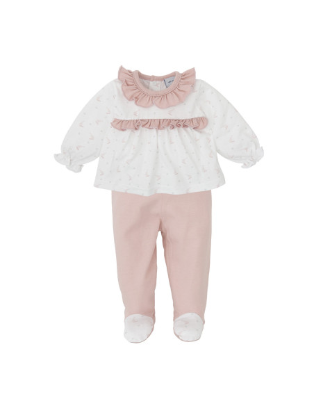 Conjunto polaina algodón verano bebé 