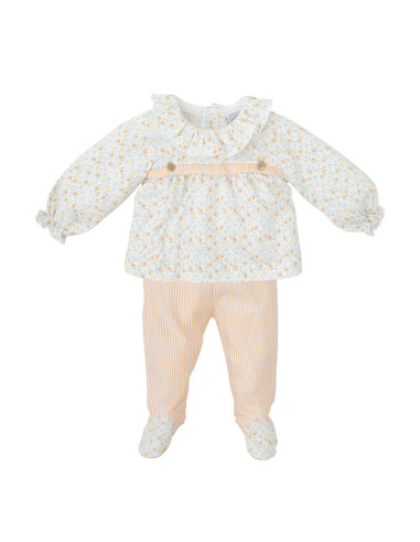 Conjunto polaina verano azahar bebé 