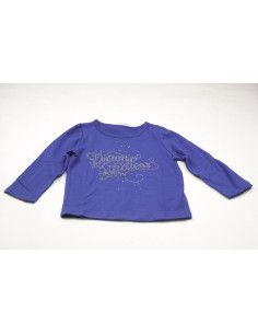Camiseta manga larga azulón niña 