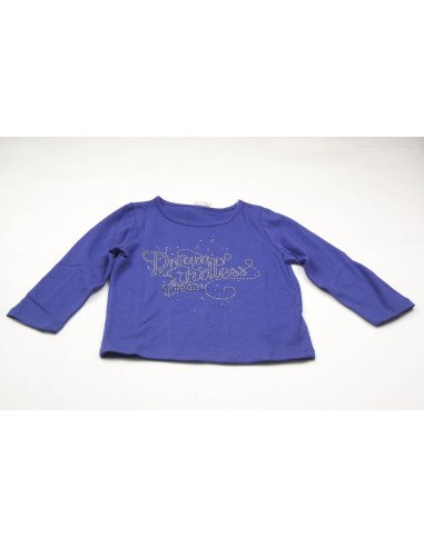 Ropa de niña |Camiseta manga larga azulón niña |dyley