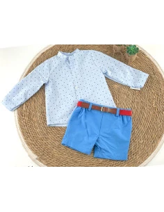 Conjunto bermuda y camisa infantil 