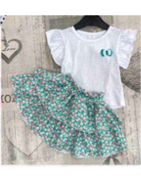 Conjunto 2 piezas falda mil rayas niña [product.brand] 1 - Ropa para Bebé | dyley | 