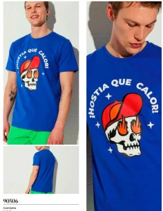 Camiseta hombre manga corta frase 