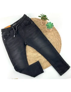 Pantalón tejano lycra negro de niño 
