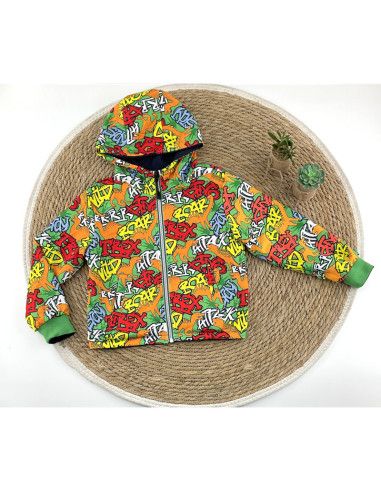 Cazadora loneta niño reversible 