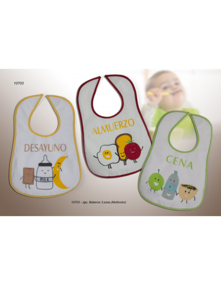 Estuche babero 3 unidades 