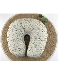 Almohada lactancia desenfundable monitos 