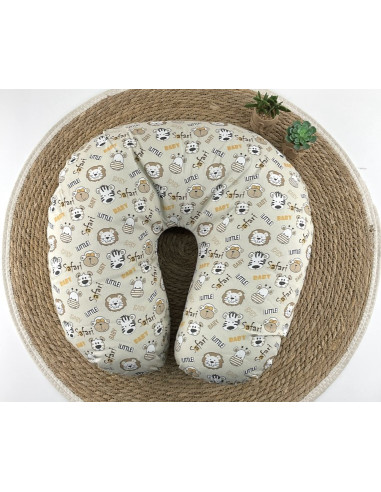Almohada lactancia desenfundable monitos 