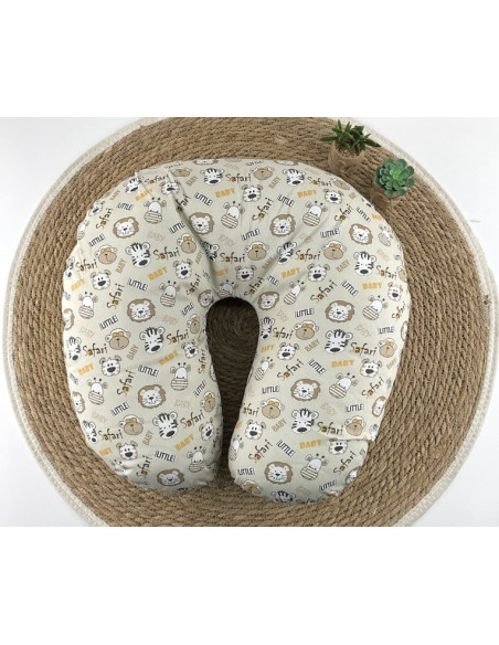 Almohada lactancia desenfundable monitos 