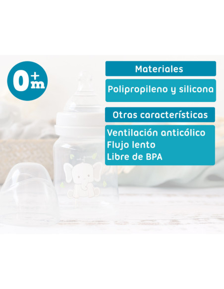 Biberón 0 m anticólico bebé 