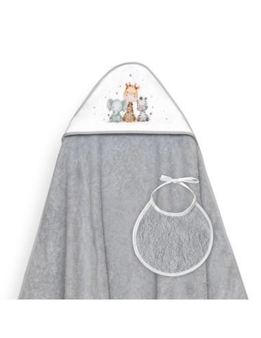 Capa de baño + babero jirafa elefante [product.brand] 2 - Ropa para Bebé | dyley | 