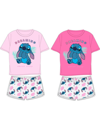 Conjunto manga corta Lilo & Stitch niña 
