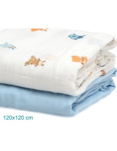 Set 2 Muselinas patitos [product.brand] 3 - Ropa para Bebé | dyley | 