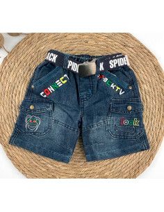 Bermuda denim bolsillos infantil 