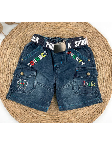Bermuda denim bolsillos infantil 