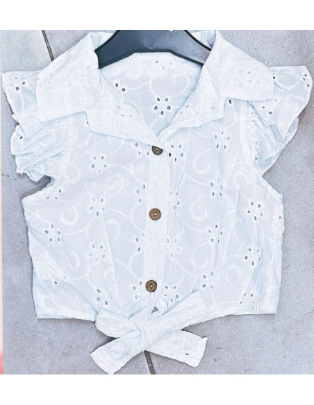 Blusa verano con nudo niña 
