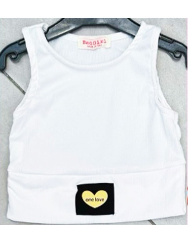 Camiseta sin manga de niña 