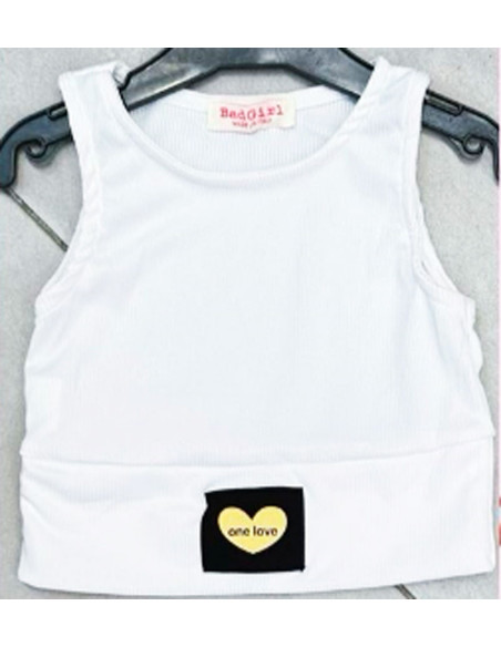 Camiseta sin manga de niña 