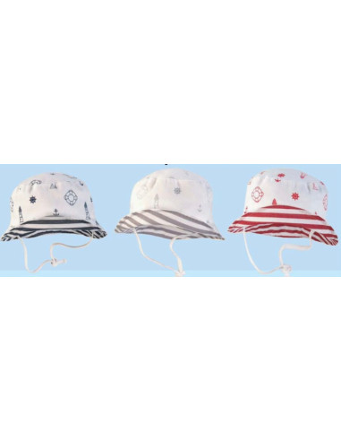 Gorra bebé niña marinera 