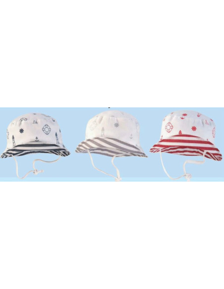 Gorra bebé niña marinera 