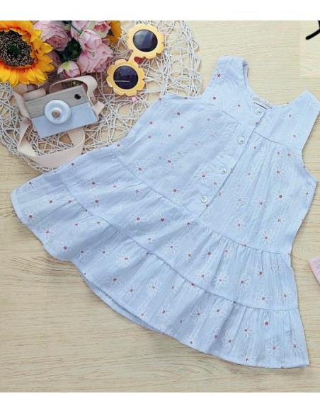 Vestido tirante blanco fluido bebé niña [product.brand] 1 - Ropa para Bebé | dyley | 