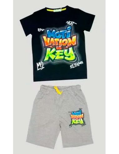 Conjunto manga corta motivación niño [product.brand] 1 - Ropa para Bebé | dyley | 
