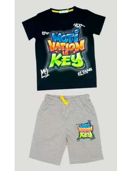 Conjunto manga corta motivación niño [product.brand] 1 - Ropa para Bebé | dyley | 
