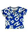 Camiseta manga corta letras bebé niño 
