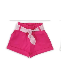 Pantalón corto loneta bebé niña 