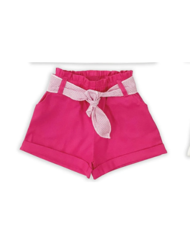 Pantalón corto loneta bebé niña 