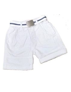 Bermuda loneta blanco niño 
