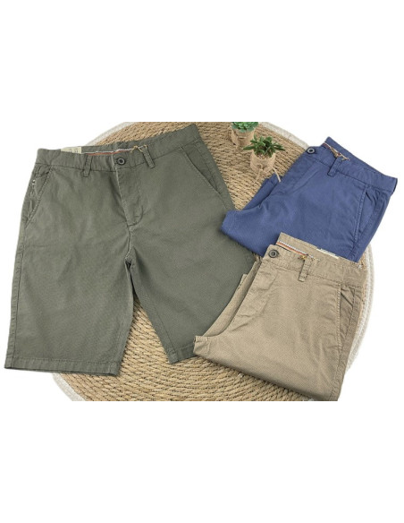 Pantalón bermuda fantasía algodón licra hombre 
