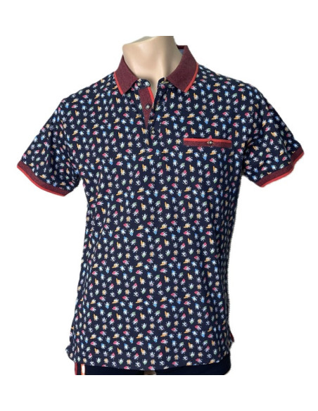 Polo hombre fantasía manga corta 